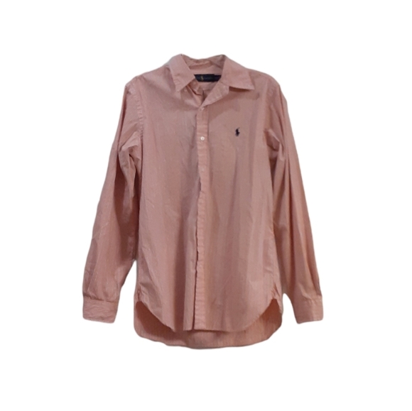 Ralph Lauren Orange And Blue Men's Button Down Casual Dress Shirt Size 14.5 - Picture 1 of 4